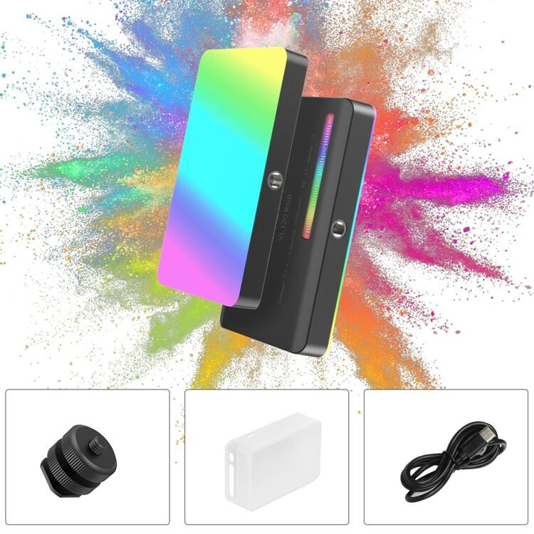 Портативная светодиодная лампа Ulanzi VL120 RGB (черная)